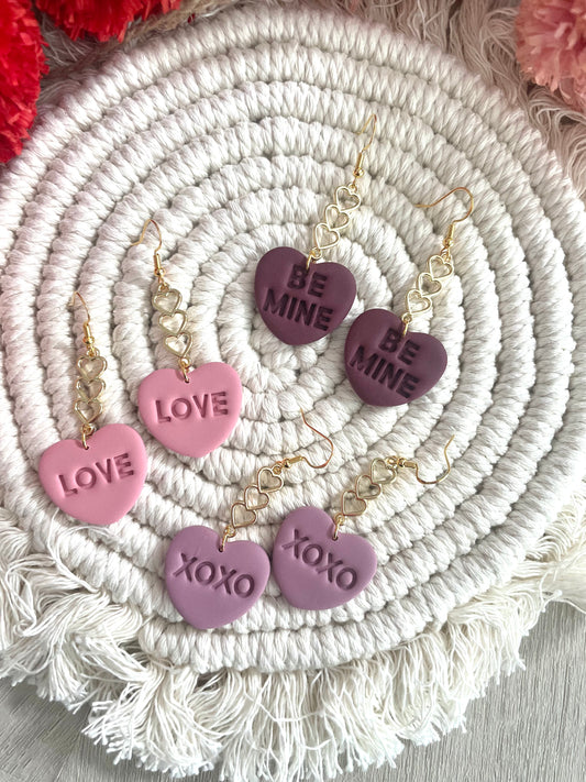 Conversation Heart Dangles